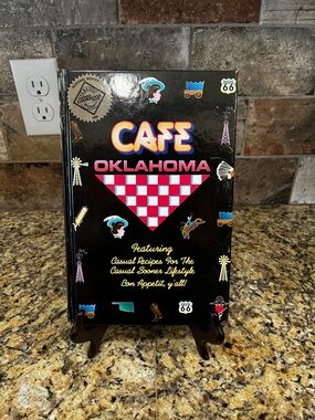 Cafe Oklahoma Cookbook - Black with Red & White Accent
